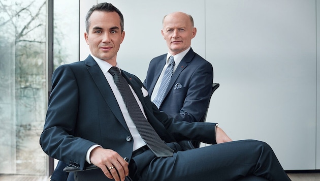 Martin Seiter (im Vordergrund) und Franz Gasselsberger.