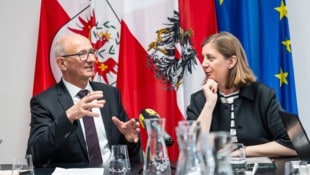 LH Mattle und Staatssekretärin Eibinger-Miedl stellten die Pläne für eine verbesserte ...