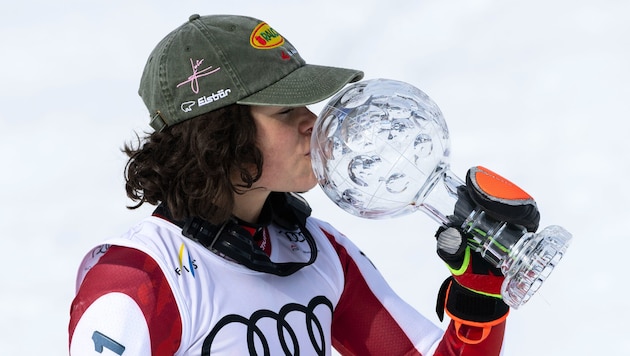 Im Riesentorlauf gewann Julia Scheib die kleine Kristallkugel.