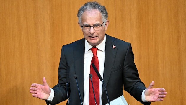 Finance Minister Markus Marterbauer (SPÖ) in Parliament on Thursday