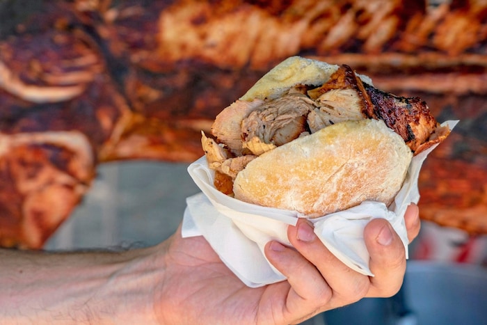 ... und Braten-Sandwich