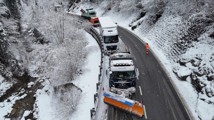 Winterliche Verhältnisse im Bregenzerwald
