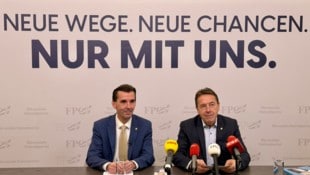 Klubobmann Josef Ofner und Parteichef Erwin Angerer sind motiviert.