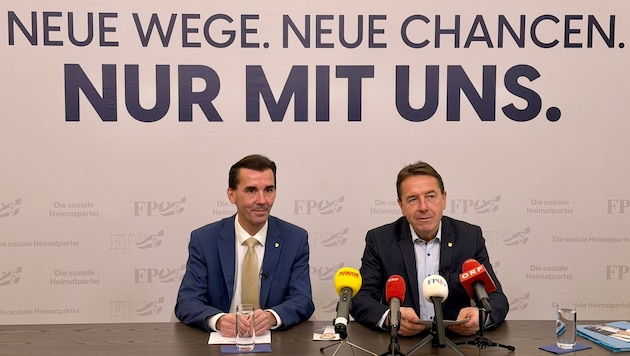 Klubobmann Josef Ofner und Parteichef Erwin Angerer sind motiviert.