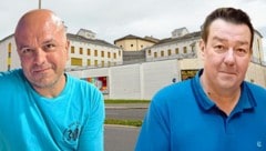 Fuchs (li.) und Zaruba lernten sich in der Justizanstalt Karlau kennen. Der Beamte hinterließ ...