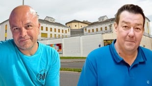Fuchs (li.) und Zaruba lernten sich in der Justizanstalt Karlau kennen. Der Beamte hinterließ ...