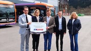 Stolz wurden am Donnerstag die neuen Busse in Kapfenberg präsentiert. Nach Ostern startet der ...