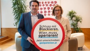 Auf einer Linie beim Thema Gastpatienten: ÖVP-Landesobmann Christoph Zarits und Landeshauptfrau ...