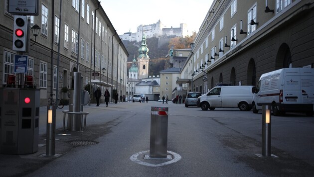 Hat der Poller ausgedient? Videokameras sollen registrieren, wer reinfährt und darf.