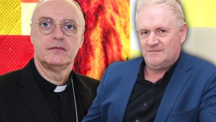 Diözesanbischof Ägidius Zsifkovics (links) und Johannes Stipsits