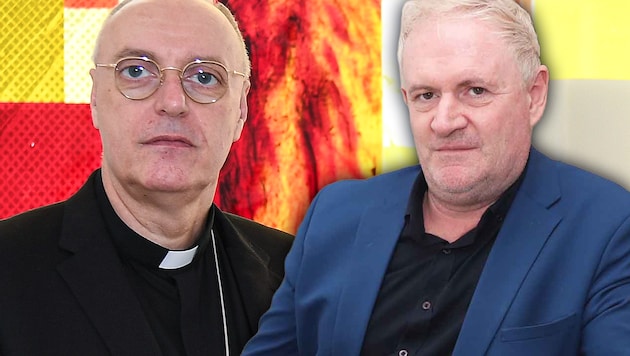 Diözesanbischof Ägidius Zsifkovics (links) und Johannes Stipsits