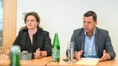 Stadtvize Ulrike Feichtinger (Grünen) und Bürgermeister Stefan Krapf (VP) sind nicht mehr ...