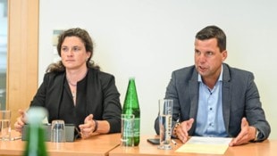 Stadtvize Ulrike Feichtinger (Grünen) und Bürgermeister Stefan Krapf (VP) sind nicht mehr ...