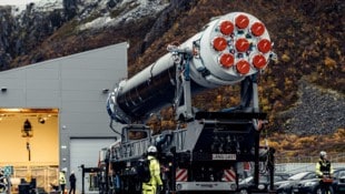 Die deutsche Weltraumrakete „Spectrum“ konnte am Mittwochabend nicht planmäßig starten.