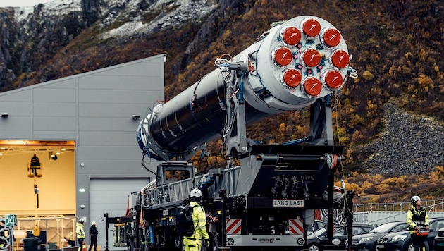 Die deutsche Weltraumrakete „Spectrum“ konnte am Mittwochabend nicht planmäßig starten.