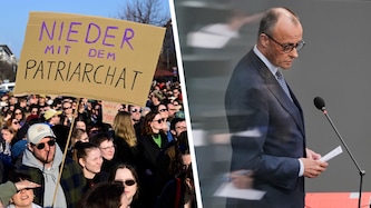 Bundeskanzler Friedrich Merz steht nach seiner ersten Äußerung zum Thema Gewalt gegen Frauen – ...