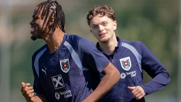 Carney Chukwuemeka und Paul Wanner sind sofort sehr gut in Österreichs Fußball-Nationalteam ...