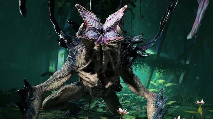 Auf dem fremden Planeten lauern unbekannte außerirdische Gefahren.