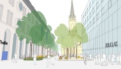 Auf Anregung der Evangelischen Pfarrgemeinde hübscht man den Platz auf. 2024 gewann das Büro 3:0 ...