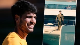 Carlos Alcaraz und sein neues „Spielzeug“ – eine Luxus-Yacht.