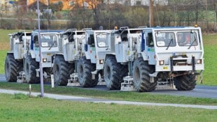 Seit Anfang Februar sind die Seismik-Lkw in der Oststeiermark unterwegs.  
