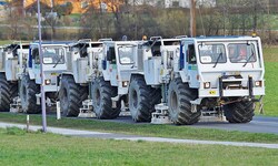 Seit Anfang Februar sind die Seismik-Lkw in der Oststeiermark unterwegs.  