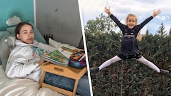 Sophie heute – ans Bett gefesselt in ihrem abgedunkelten Zimmer. Und Sophie vor fünf Jahren als ...