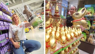 Rund zwei Millionen Schoko-Osterhasen in den unterschiedlichsten Varianten werden verschenkt.