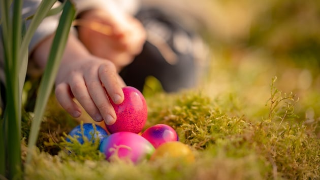 Das Verstecken und Suchen der Ostereier eignet sich hervorragend für ein Fitness-Workout.