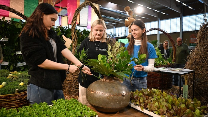 Deko-Ideen am Stand der Gartenbauschule Ritzlhof