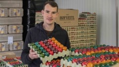 Legehennenhalter und steirischer Geflügelwirtschafts-Obmann Hans-Peter Schlegl ermutigt zum ...