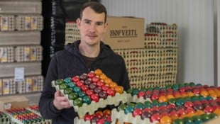 Legehennenhalter und steirischer Geflügelwirtschafts-Obmann Hans-Peter Schlegl ermutigt zum ...