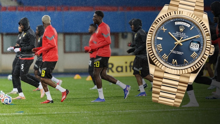 Während Ghanas Fußballer offenbar beim Training waren, erbeuteten Profi-Täter aus dem Wiener ...