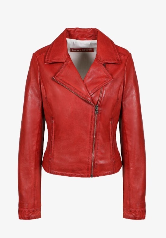 Lederjacke (Freaky Nation, aktuell 99,95 € bei Zalando.