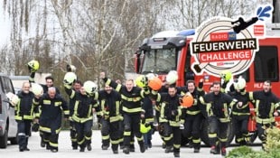 Bei der dieswöchigen Floriani-Challenge entzündete die Feuerwehr Herzogbirbaum mit 80 ...