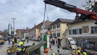 Die Feuerwehr rückte aus.