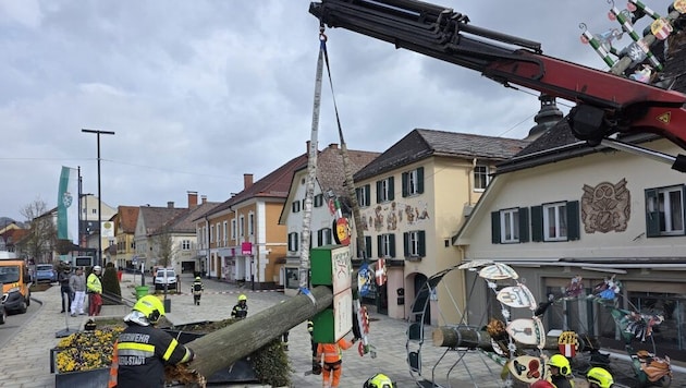 Die Feuerwehr rückte aus.