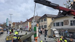 Die Feuerwehr rückte aus.