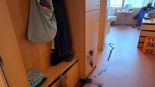 Spuren der Verpuffung im betroffenen Zimmer