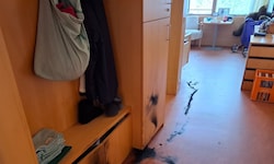 Spuren der Verpuffung im betroffenen Zimmer