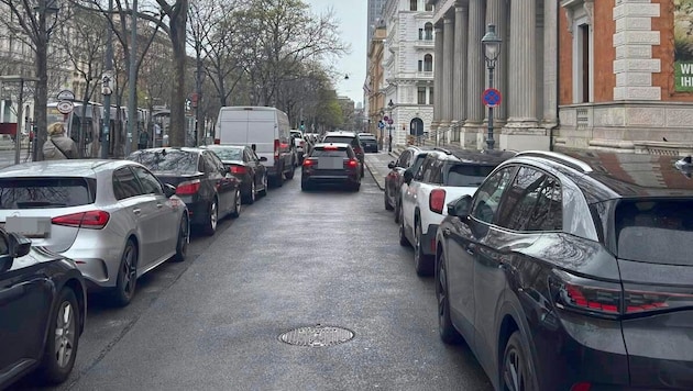Geht es nach den Plänen der Stadt, wird der Parkstreifen bald zum Radweg.
