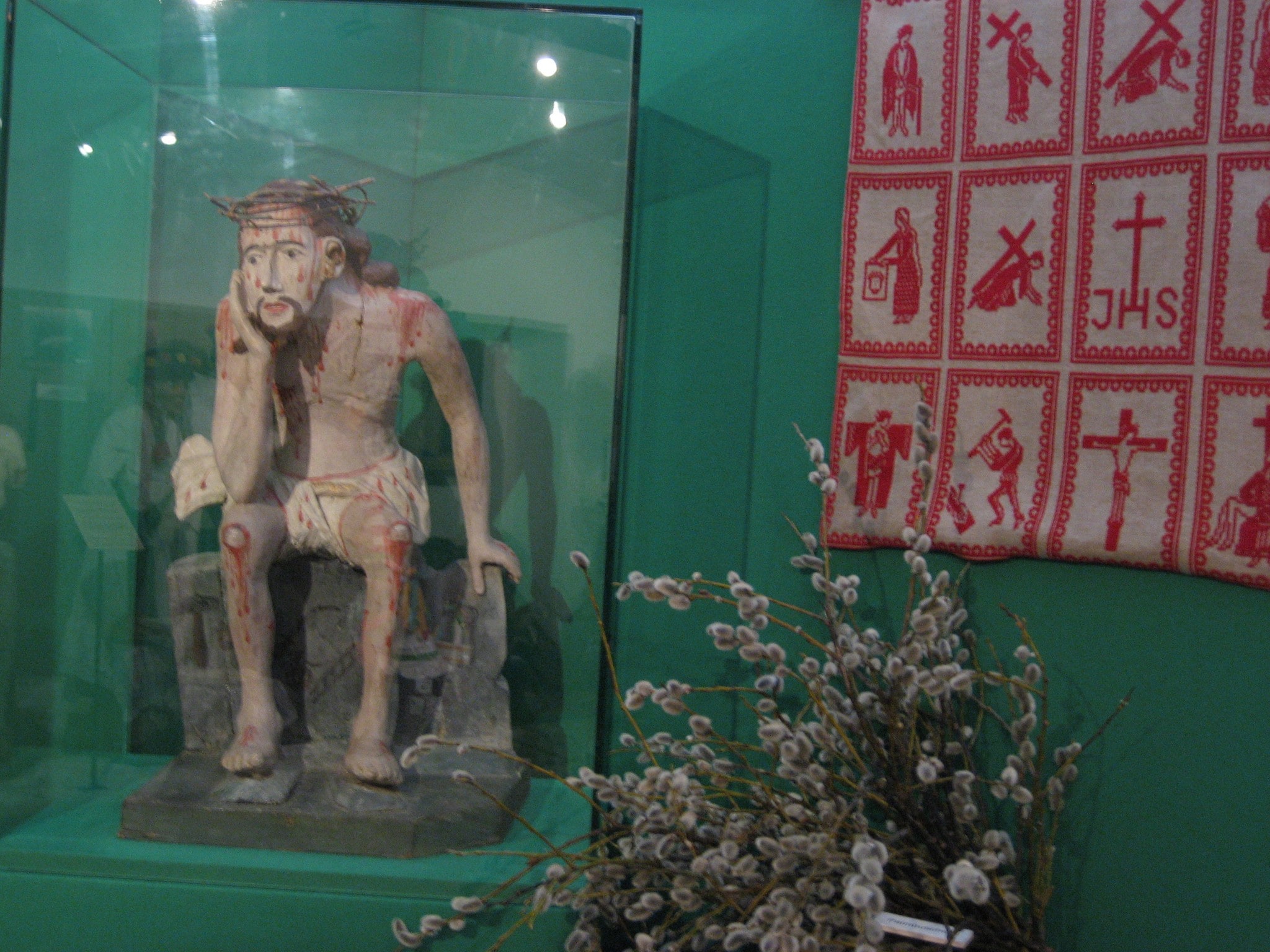 Blutüberströmter Christus im Brauchtumsmuseum in Metnitz.