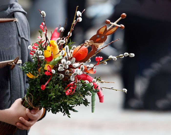 Am Palmsonntag werden in den Kirchen die Palmbuschen gesegnet.