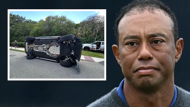 Tiger Woods ist mit seinem Wagen schwer verunfallt.