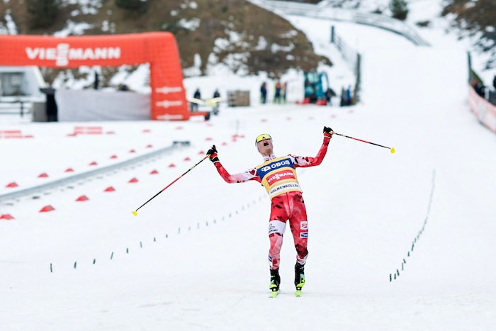 Mit seinem 23. Weltcupsieg zog Johannes Lamparter mit ÖSV-Rekordhalter Felix Gottwald gleich.