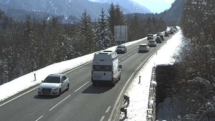 B179 zwischen Füssen und Reutte.