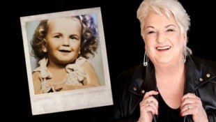 „Ich war auch einmal süß“, sagt Stefanie Werger mit Blick auf ihr Kinderfoto.