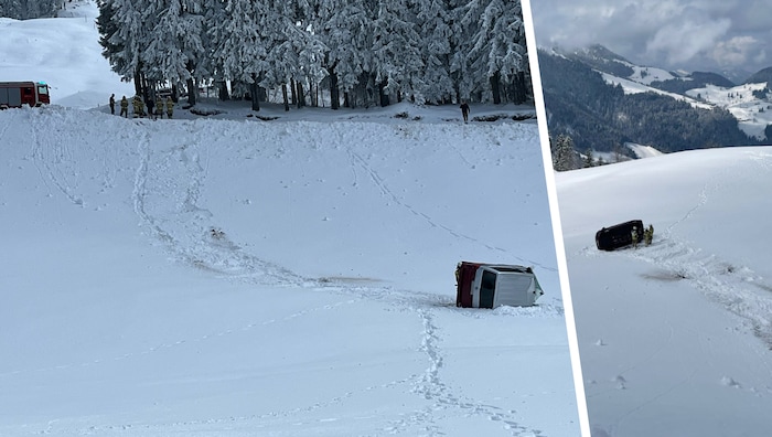 50 Meter unterhalb der Straße kam der Pkw zum Stillstand.