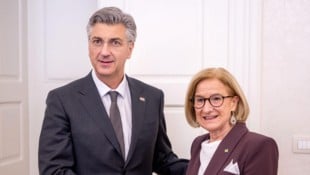 Austausch mit Premierminister Plenković: Mikl-Leitner war zu Gesprächen in Kroatien.