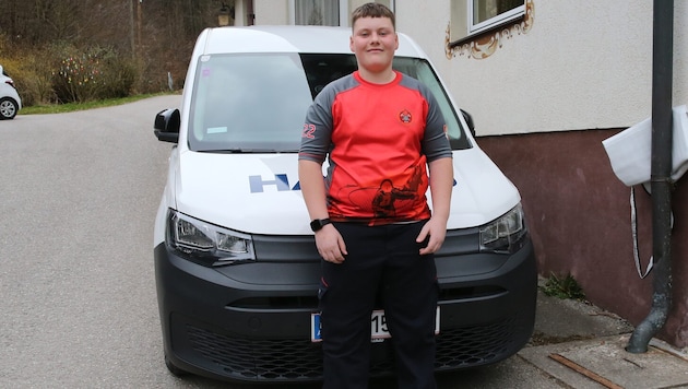 Papa ist zu Recht stolz auf seinen Sohn Matthias, der richtig reagierte und das Auto stoppte.